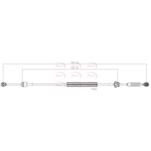 Apec Manual Transmission Cable Pull fits Renault Kangoo 2001-2003 1.5