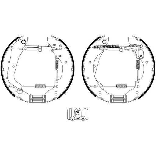 Mintex Brake Shoe Set Axle Kit fits Alfa Romeo Ar 6 1985-1989 1.9 2.4 2.5