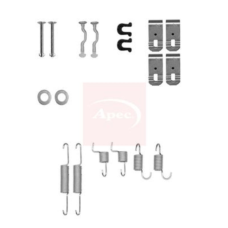 Apec Parking Brake Shoe Accessory Kit Rear fits Subaru Forester 2013 on 2.0