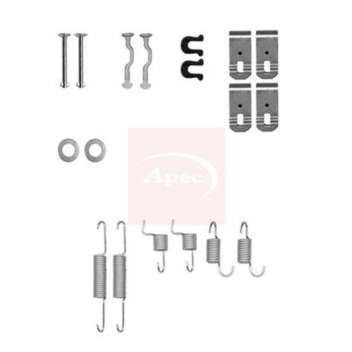 Apec Parking Brake Shoe Accessory Kit Rear fits Subaru Forester 2013 on 2.0