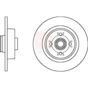 Apec 2 x Rear Brake Discs SDK6453
