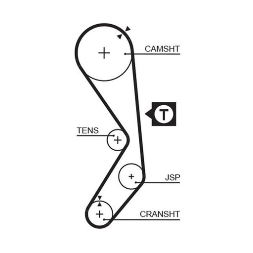 Gates Timing Belt Cambelt 138 Teeth fits Fiat Palio 1996-2002 1.4
