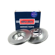 Borg & Beck Front Brake Vented Discs & Pads fits Daewoo Lanos 1997 on 1.3 1.5