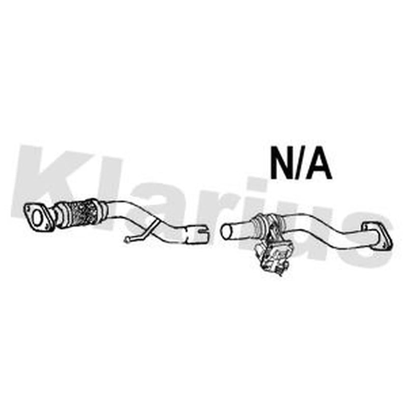 Klarius Exhaust Pipe OD fits Nissan Qashqai II 2013 on 1.6