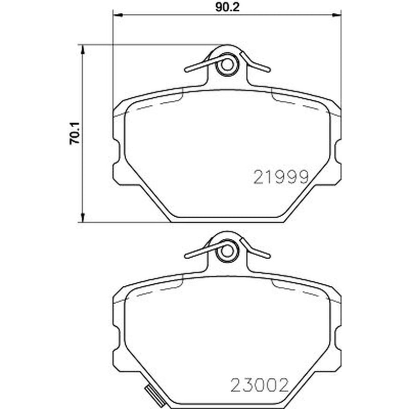 Mintex Front Brake Pad Set fits Smart Cabrio 2000-2004