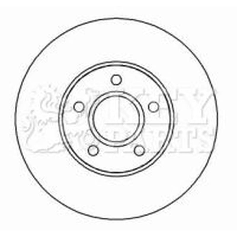 Key Parts Front Brake Vented Discs & Pads fits Volvo S40 II 2004-2012 2.4