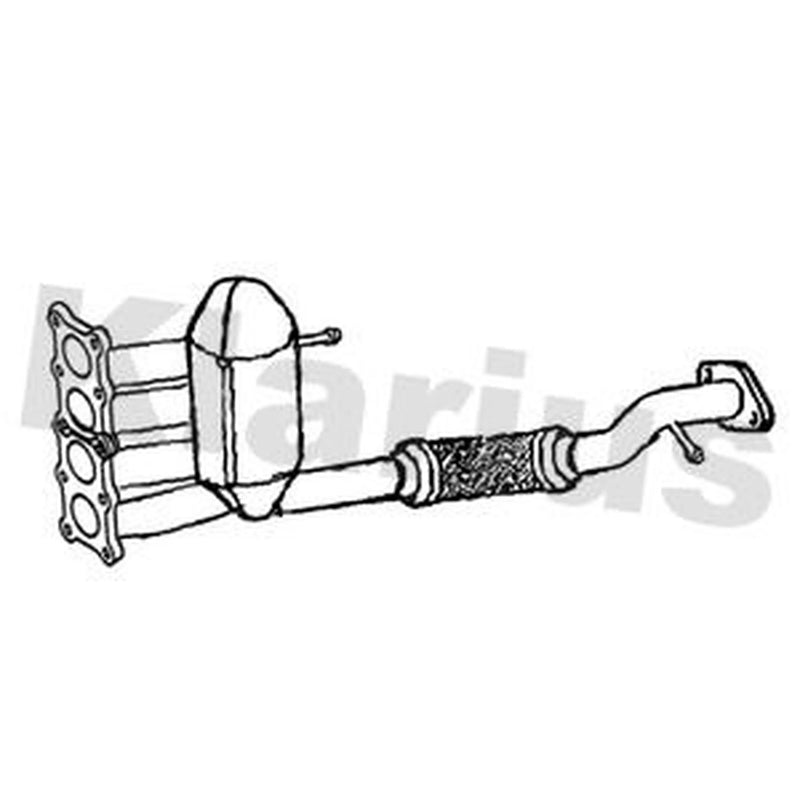 Klarius Catalyst Type Approved fits Mazda 2 2014 on 1.5