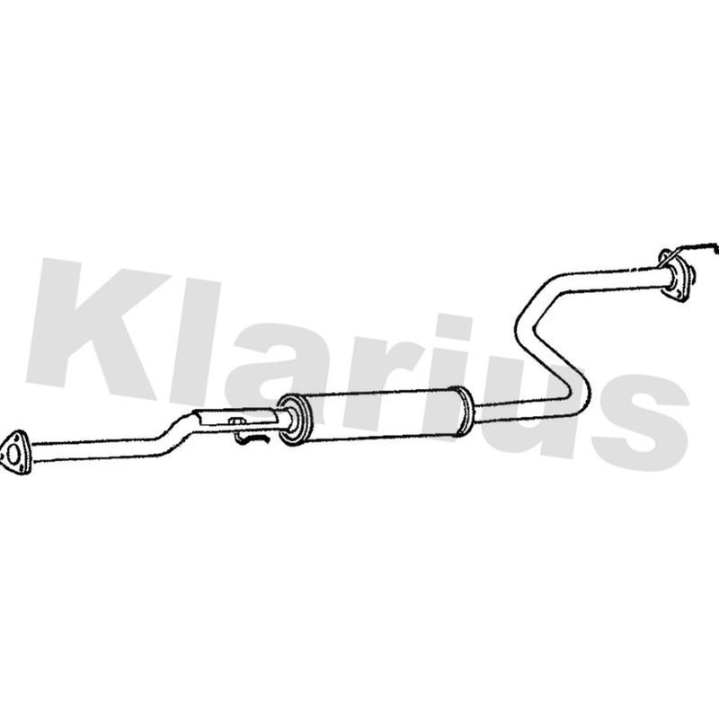 Klarius Box With Centre Pipe Centre fits Honda Civic VI 1995-2001 1.6