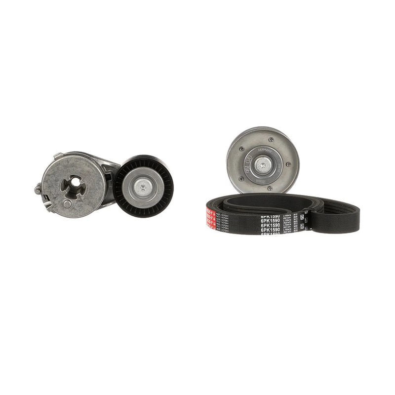 Gates V-Ribbed Belt Set fits Audi A4 Allroad B8 2009-2016 2.0