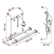 Fiamma Carry Bike Caravan Hobby Bike Rack for Hobby Caravans Fiamma - Bars 4 Cars