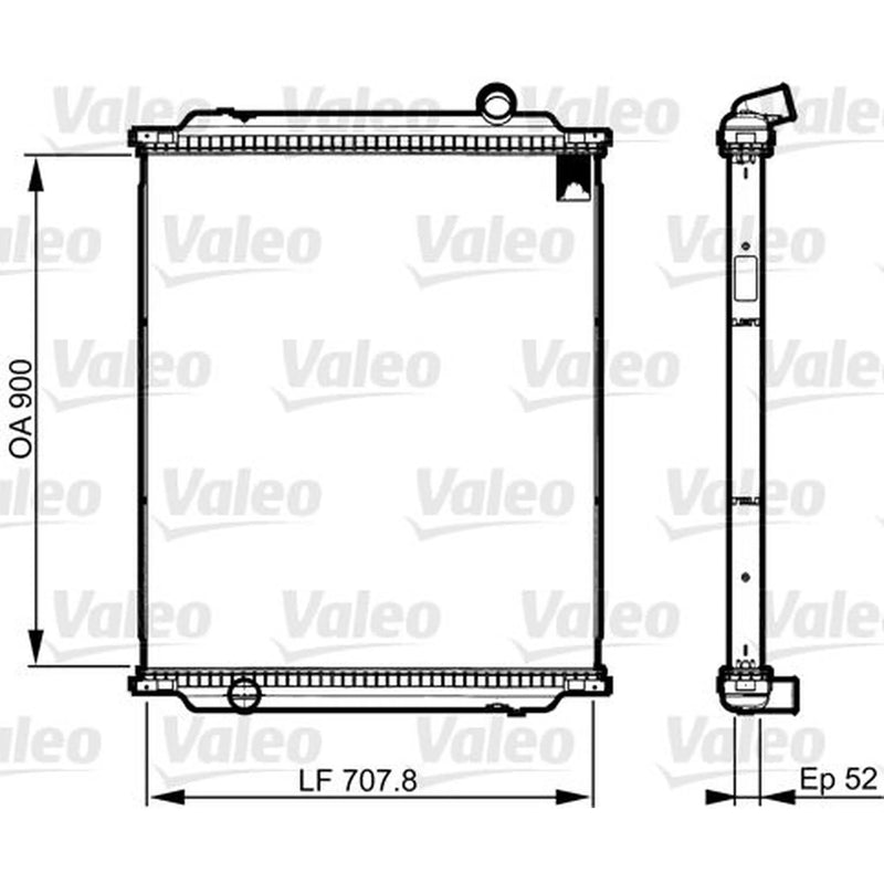 Valeo Radiator Core Assembly 733517