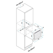 Baridi 36 Bottle Wine Fridge & Cooler 60cm DH206 Baridi - Dynamic Drive