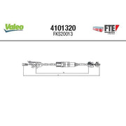 Valeo Clutch Control Cable Pull 4101320