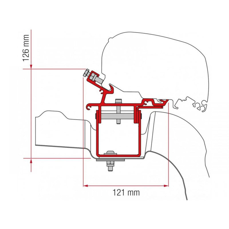 Fiamma Kit for VW Crafter/Man L3H3 UK F65S Awning Fiamma - Dynamic Drive