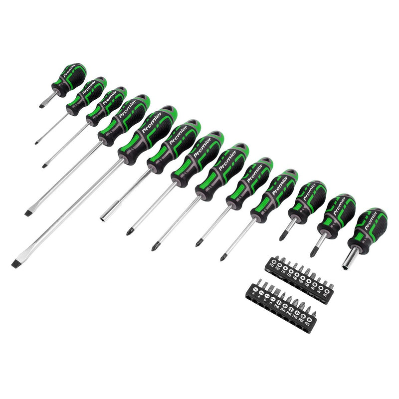 Sealey Premier Premier GripMAX Screwdriver & Bit Set 33pc - Hi-Vis Green Sealey Premier - Dynamic Drive