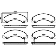 DON Front Brake Pad Set fits Isuzu Elf 2003 on