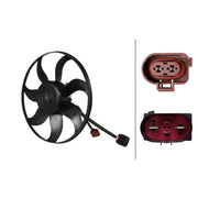 Hella Engine Cooling Fan Left fits Audi A1 2015-2018 1.8