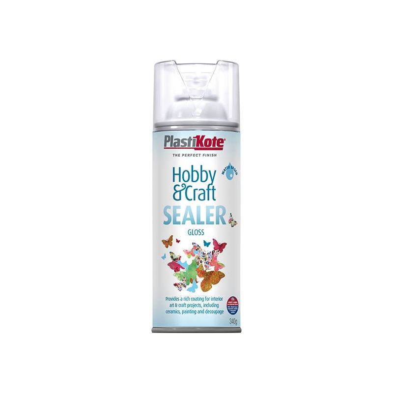 Plastikote Hobby & Craft Sealer Spray Clear Gloss 400ml PlastiKote - Dynamic Drive