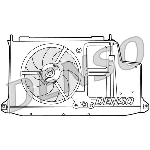 Denso Engine Cooling Fan fits Peugeot 206 1999-2009 1.4 1.6 2.0