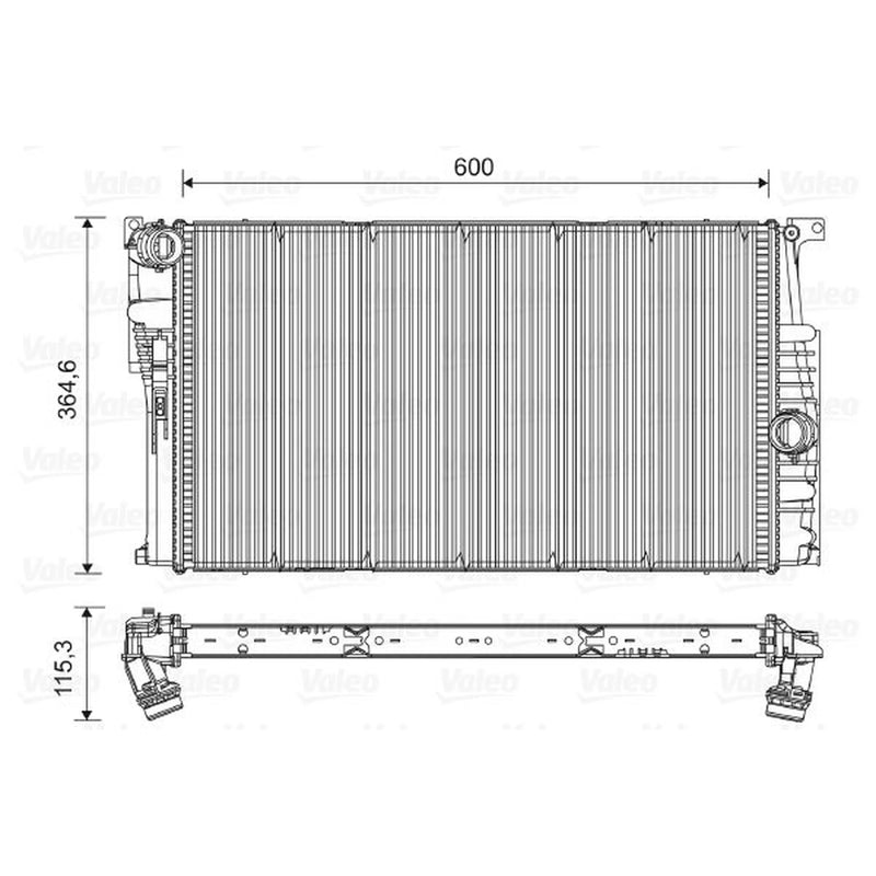 Valeo Engine Radiator 735454