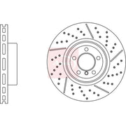Apec 2 x Rear Vented Brake Discs DSK4204