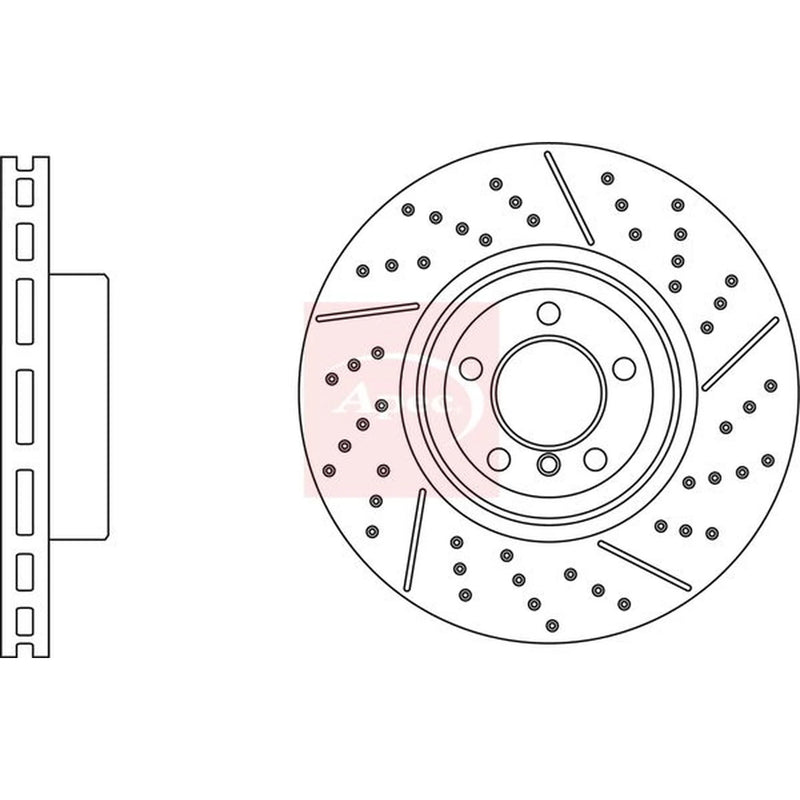 Apec 2 x Rear Vented Brake Discs DSK4204