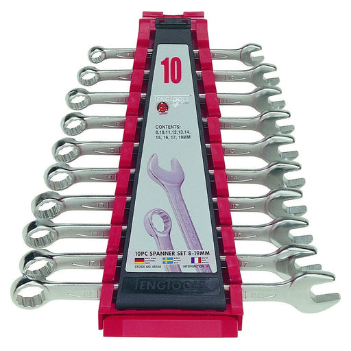 Teng Tools Combination Spanner Set 8-19 mm Plastic Holder 10 Pieces Teng Tools - Dynamic Drive