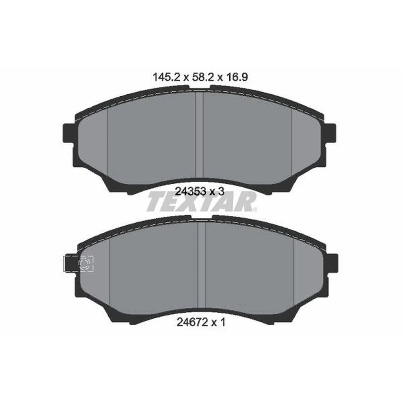 Textar Front Brake Pad Set 2435301
