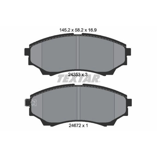 Textar Front Brake Pad Set 2435301
