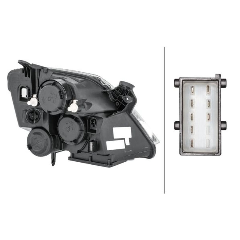 Hella Headlight Headlamp PY21W Left fits Opel Meriva A 2003-2010