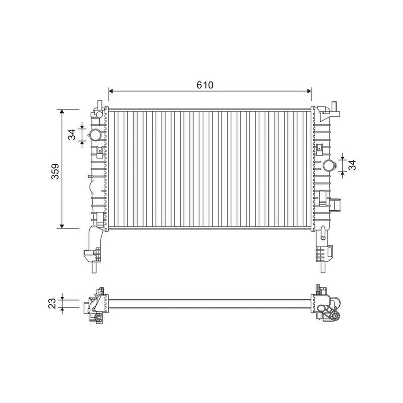 Valeo Engine Radiator 734384