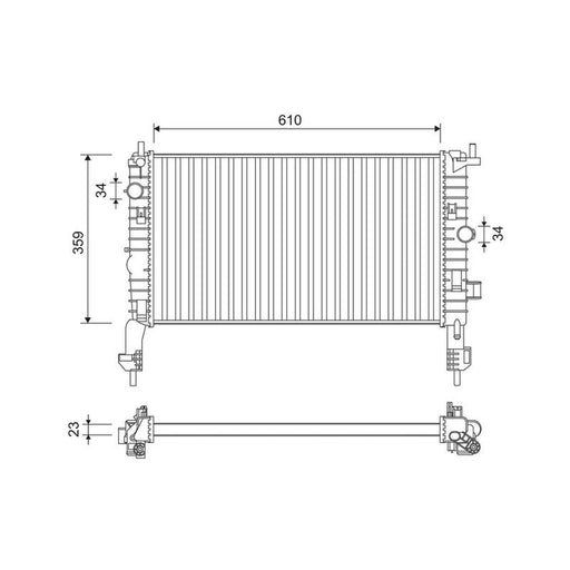 Valeo Engine Radiator 734384