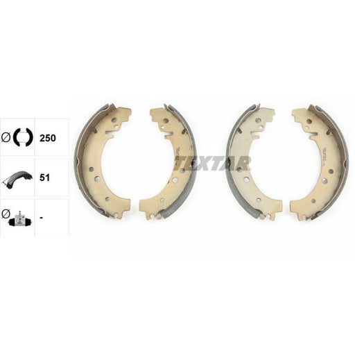 Textar Brake Shoe Set Axle Kit 91029100