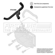 First Line Crankcase Ventilation Hose fits Ford Fiesta 1992-1996 1.4
