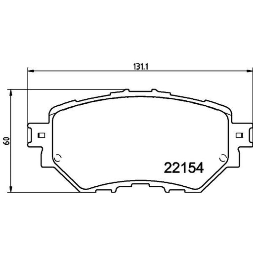 Mintex Front Brake Pad Set fits Mazda 3 2013-2019 1.5 1.6 2.0 2.2