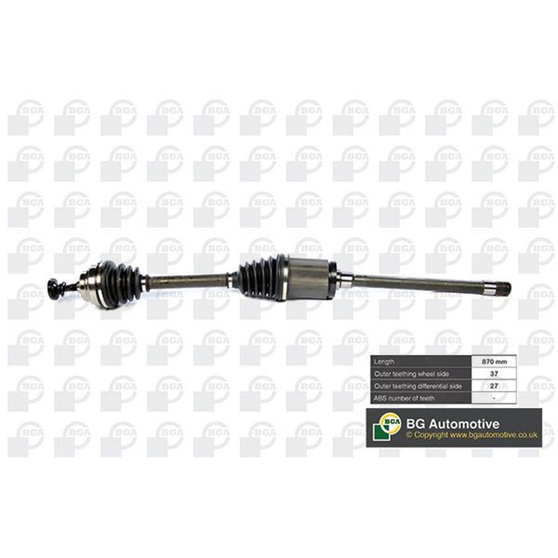 BGA CV Drive Shaft Driveshaft Front Right fits BMW 5 Gran Turismo 2010-2017