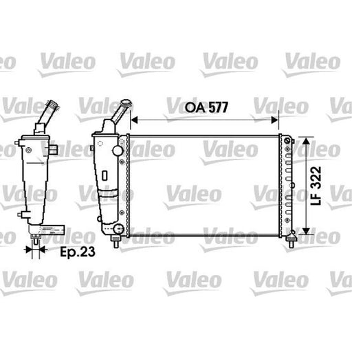 Valeo Engine Radiator 734237