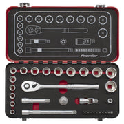 Sealey Premier Platinum Premier Platinum Socket Set 3/8"Sq Drive 31pc AK7921 Sealey Premier Platinum - Dynamic Drive