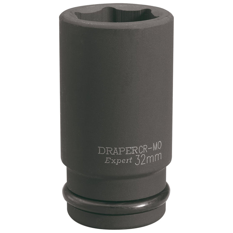 Draper HI-TORQ 6 Point Deep Impact Socket, 3/4" Sq. Dr., 32mm 71924 Draper - Dynamic Drive