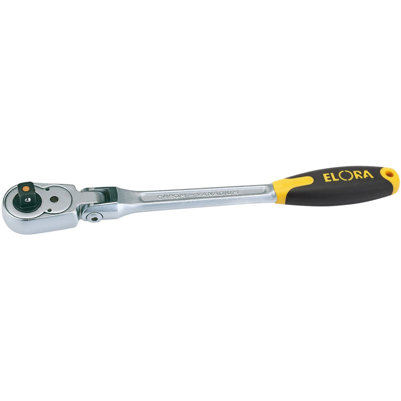 Draper Elora Quick Release Soft Grip Reversible Ratchet with Flexible Head, 1/2" Draper - Dynamic Drive