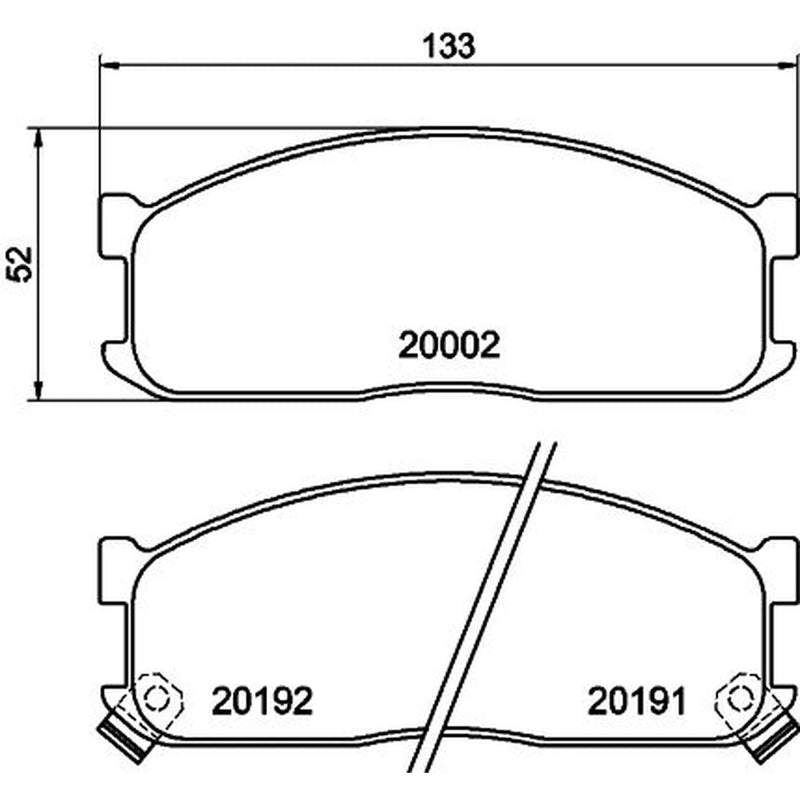 Mintex Front Brake Pad Set fits Ford Econovan 1986-1992 1.4 2.0