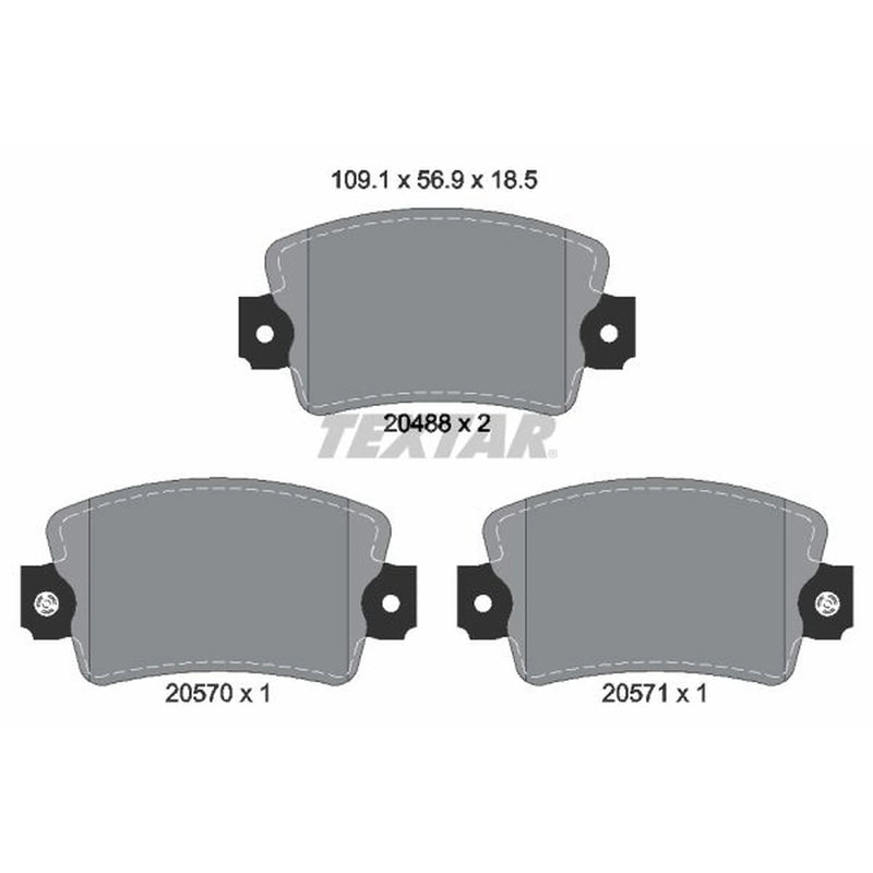 Textar Front Brake Pad Set 2048802