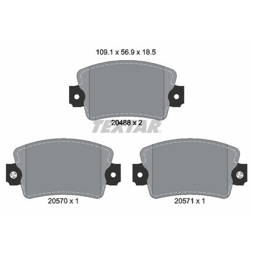 Textar Front Brake Pad Set 2048802