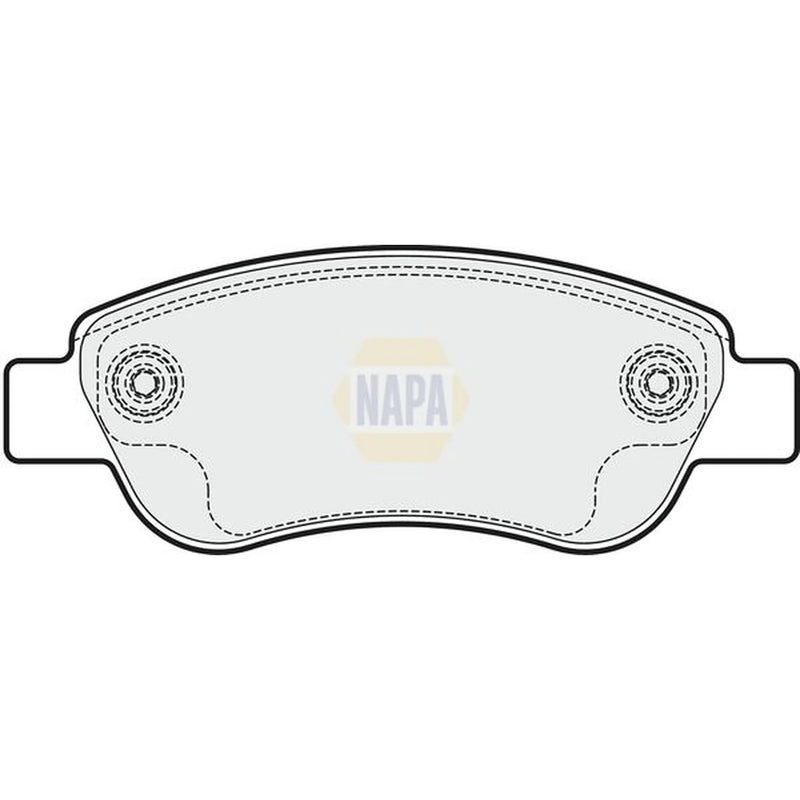 NAPA Front Brake Pad Set fits Toyota Aygo 2014 on 1.0