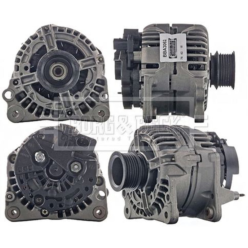 Borg & Beck Car Alternator 12V fits Skoda Octavia I 1996-2010 1.4 1.6