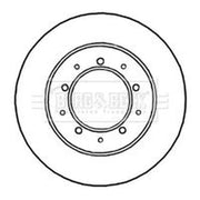 Borg & Beck Rear Brake Discs & Pads fits Land Rover Defender Pick Up 1998-2000