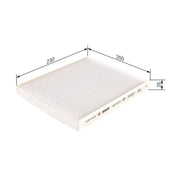 Bosch Cabin Air Filter (Pollen Filter) fits Alfa Romeo Giulietta 2010-2020