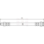 Apec Brake Hydraulic Hose Line Rear fits Fiat 500L 2012-2018 0.9 1.3 1.4 1.6