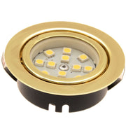 Gold (Brass) Recessed LED Downlight Unswitched Nova - Dynamic Drive