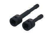 Laser Triple Square Impact Bit Socket Set M12 1/2"D Laser - Dynamic Drive